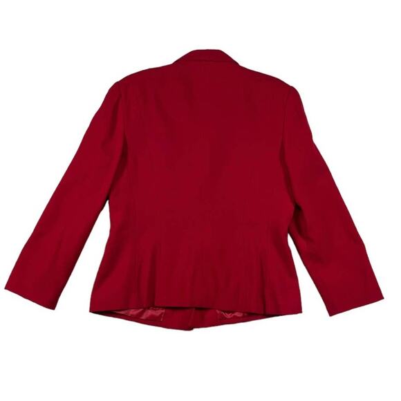 Kasper Wool Red Blazer | Size 12 - Picture 2 of 3